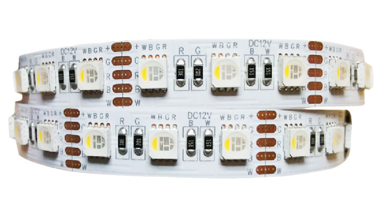 SMD 5050 60 pcs/m Non-Waterproof RGB+W 19.2W/m 12V