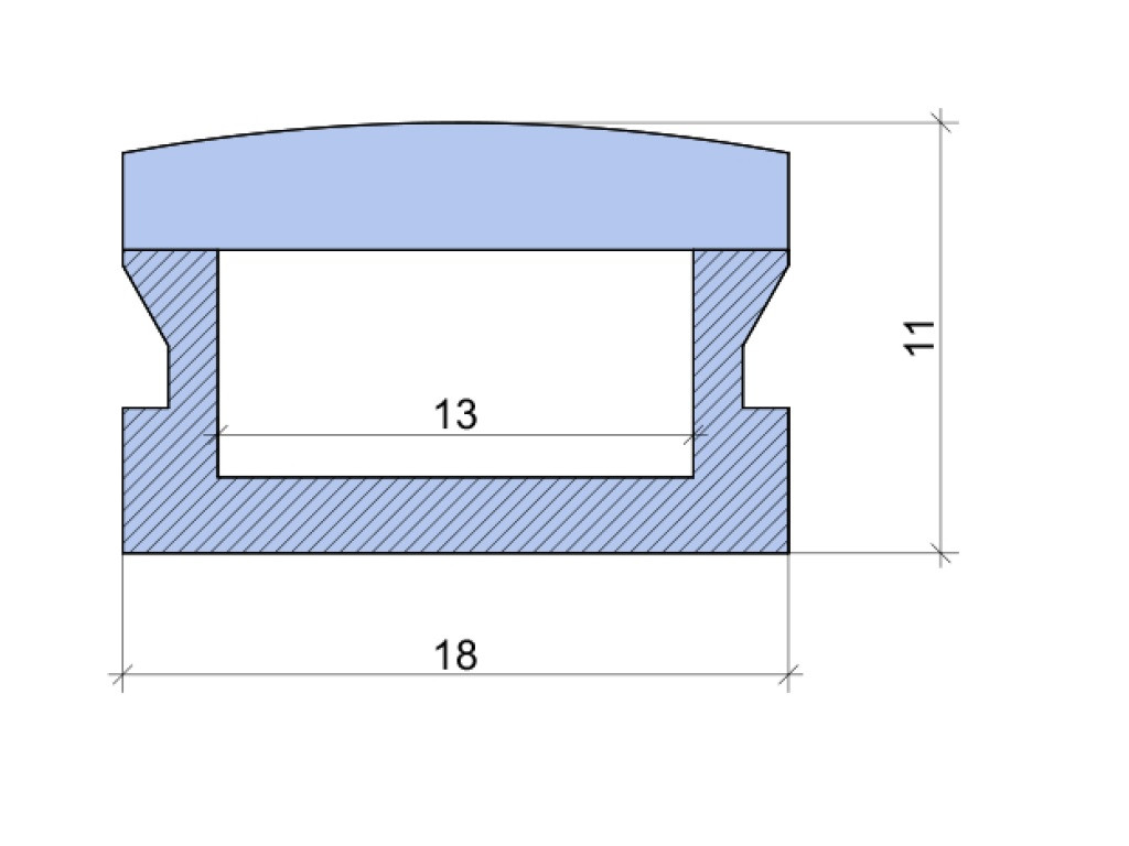 Outdoor Plastic LED Profile IP67