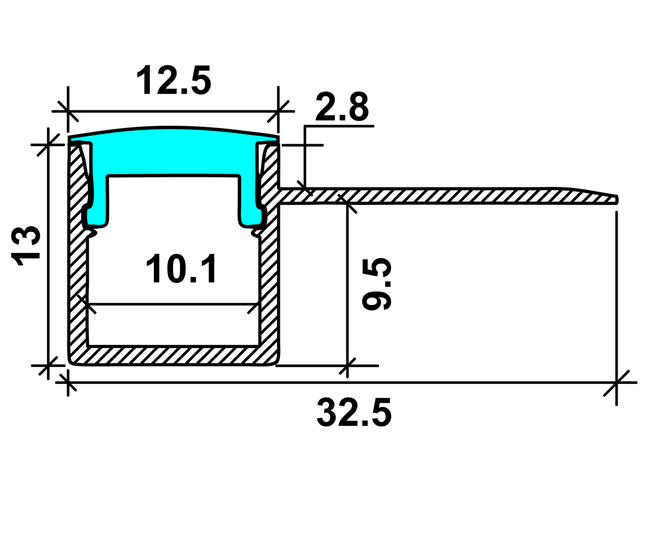Plaster Bendable  Aluminium LED Profile