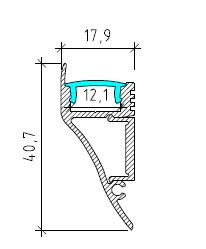 Cove Aluminium LED Profile