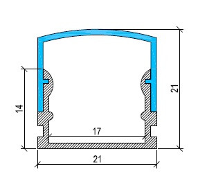 Deep Box Section Aluminium LED Profile Surface Mounted