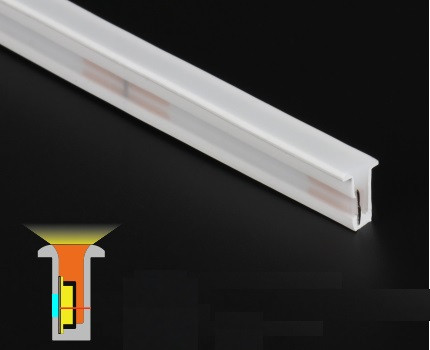 Recessed LED Neon Flex 4mm x 10mm 9.6W/m 12V Reduced