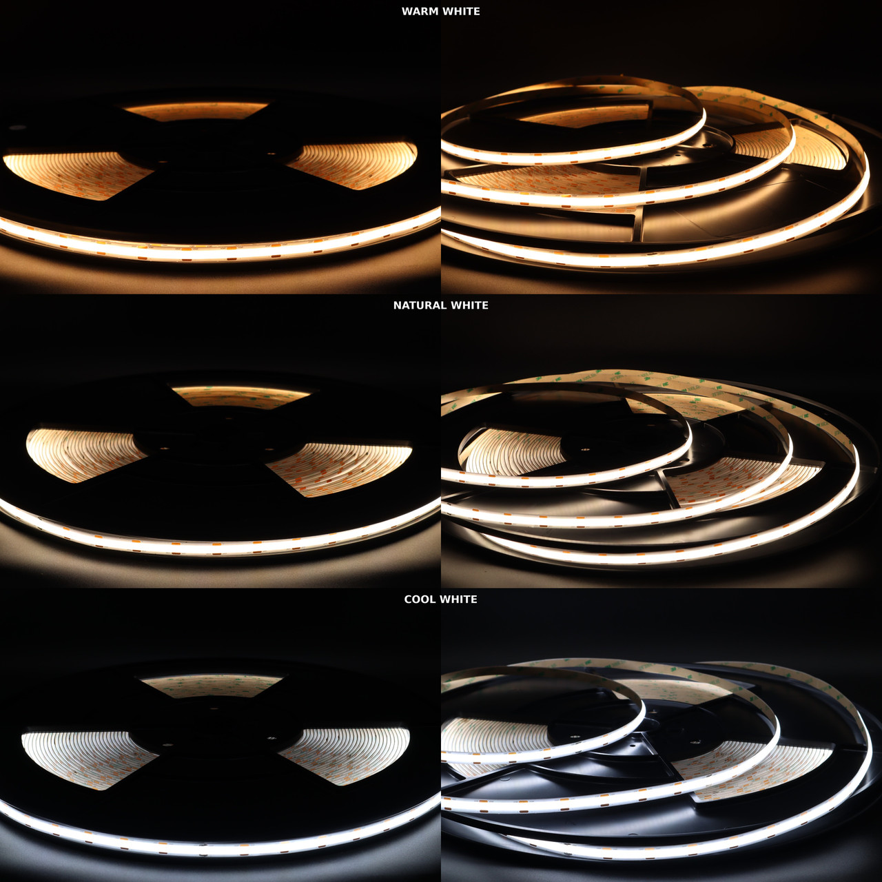 CCT Multi-White SmoothLine Strip (Warm, Neutral & Cool White, 24V, 15W/m)