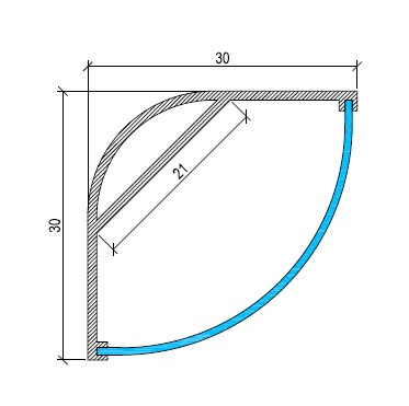 Aluminium Corner LED Maxi Profile
