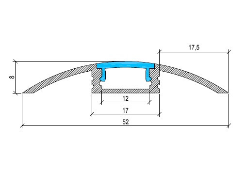 Aluminium Flat LED Profile