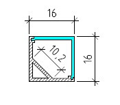 Aluminium Corner LED Profile Type3