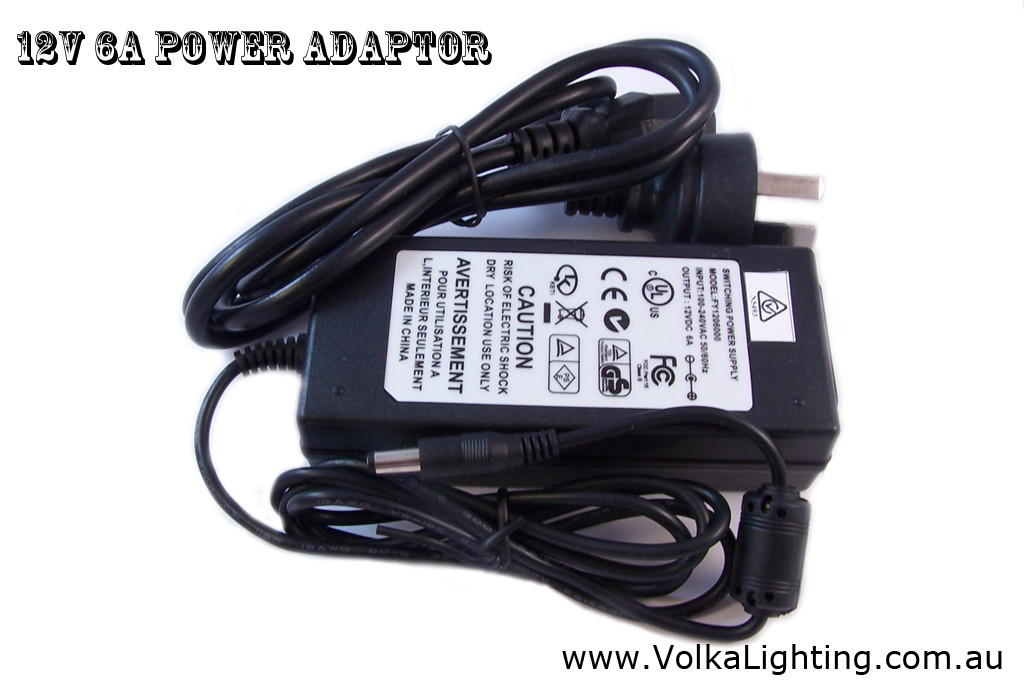 AC/DC Power Supply 72W / 6A / 12V