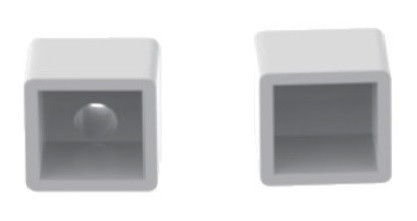 End Cap Pair LED NEON SILICONE TUBE N1414T