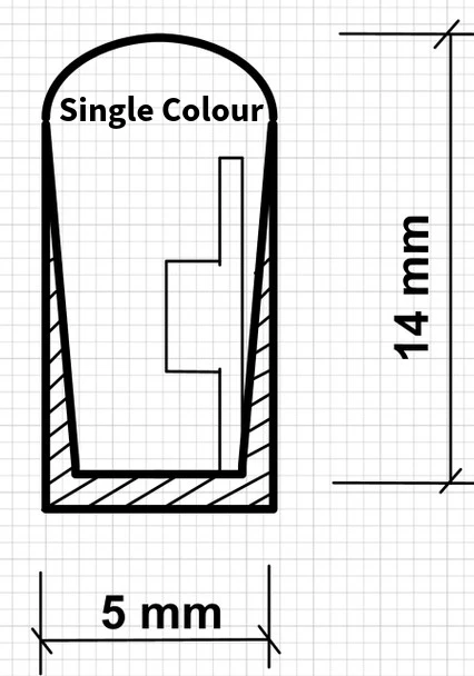 Mini Neon Flex Single Colour dimensions