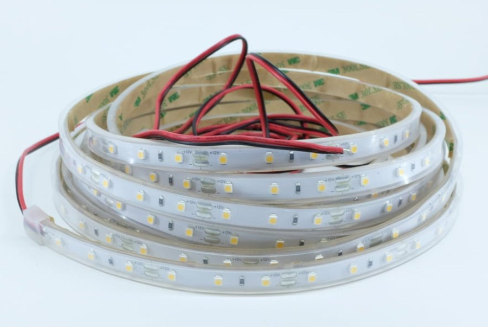 SMD 2835 60 pcs/m in Water Resistant Tube 4.8W/m 12V Cool White REDUCED