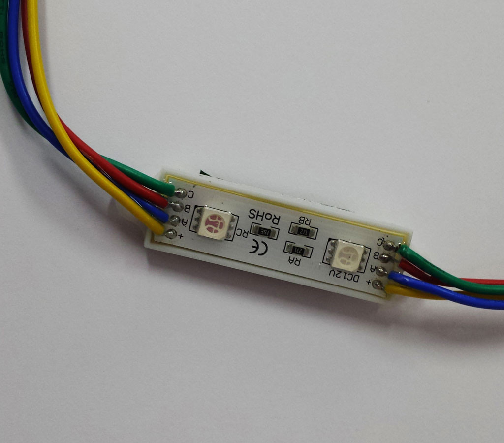 5050 2 LEDs String Sign  Module RGB 12V