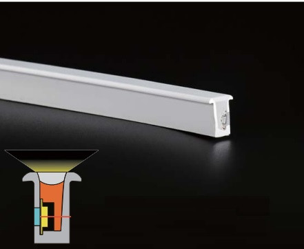 Recessed LED Neon Flex 6mm x 12mm 9.6W/m 12V