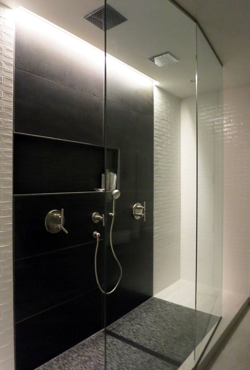 Shower ceiling cove lighting